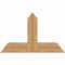 Ekena Millwork Portland Timber Gable Bracket, Western Red Cedar, 36"W x 23"H x 5 1/2"D x 5 1/2"F, 15/12 Pitch GBW036X23X0606POR00SWR - alternate 1